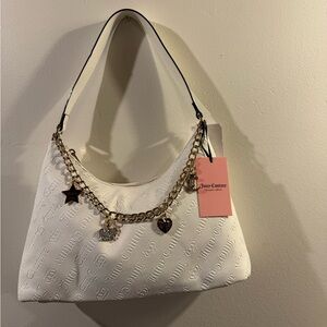 Juicy Couture Not Your Babe Hobo Bag Angel White